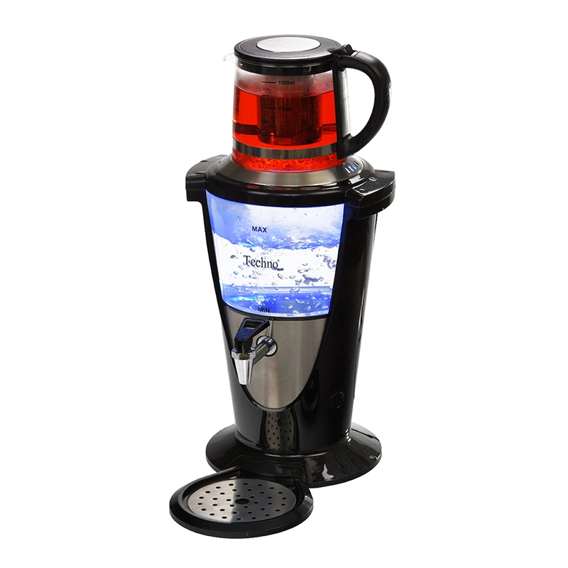 چای ساز سماوری تکنو Te-918 ظرفیت ۳ لیتر مشکی