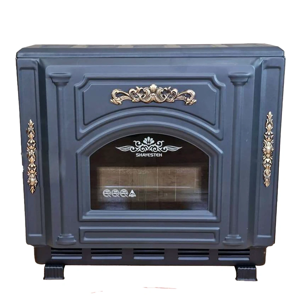 بخاری گازی شایسته دودکشدار رومی jk-15-3001 مشکی