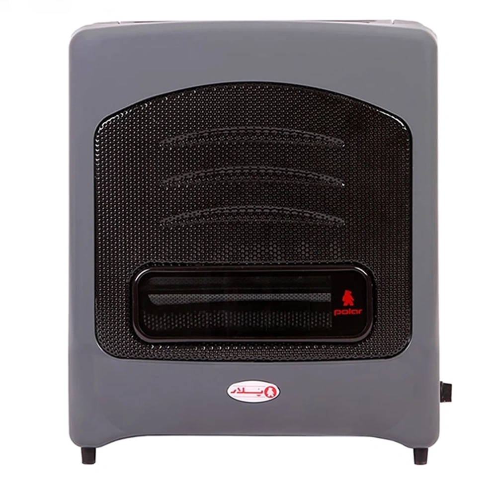 بخاری پلار اينونت دودکش دار نقره اي چکشی