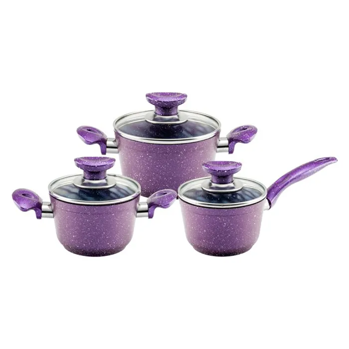 سرویس قابلمه 5 پارچه گرانیت بونرا مدل babyset Purple
