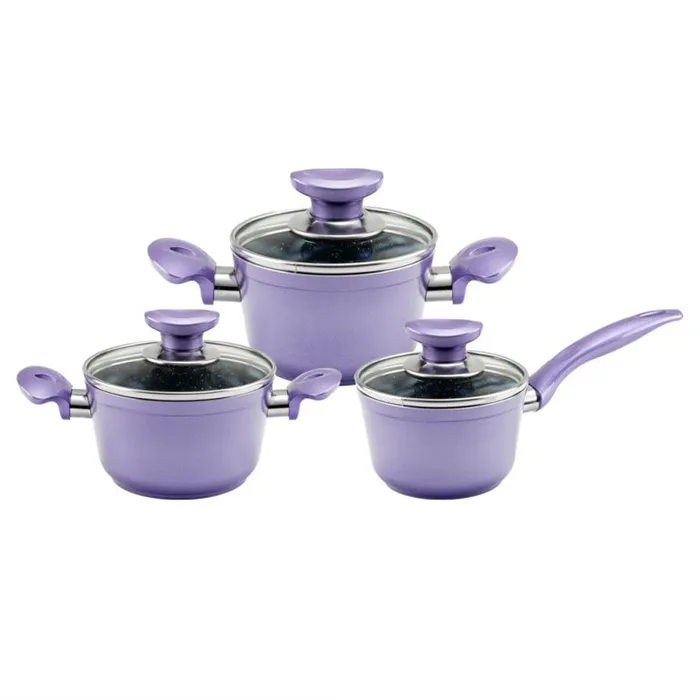 سرویس قابلمه 5 پارچه گرانیت بونرا مدل babyset Lilac