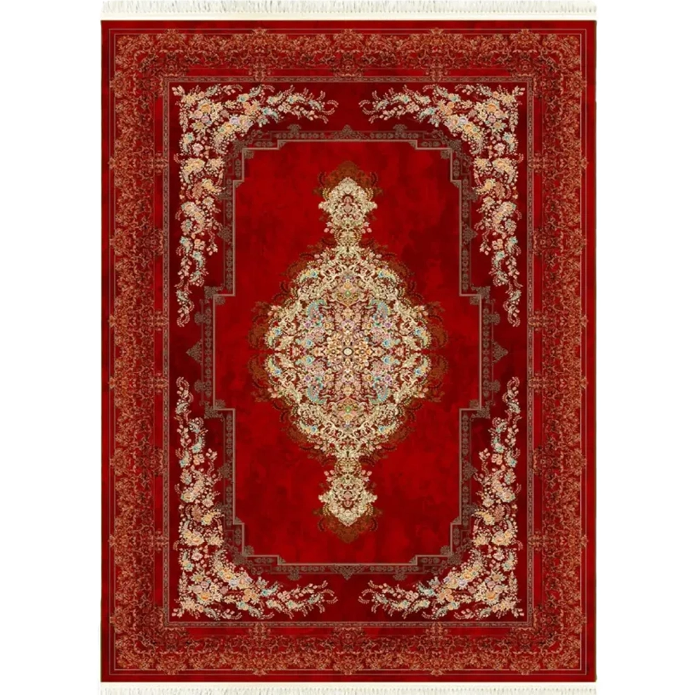 فرش ابریشم نما ماشینی ۱۲۰۰ شانه کد T1081