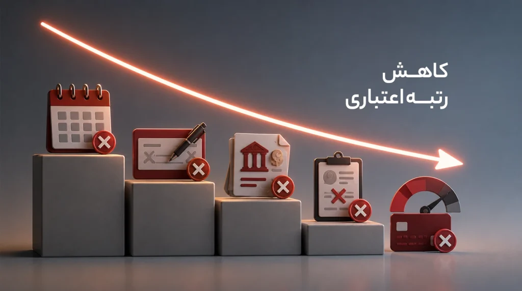 کاهش و خراب شدن رتبه اعتباری