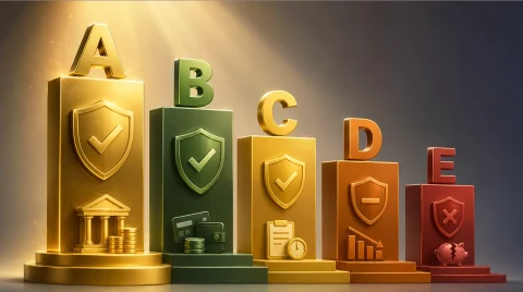 رتبه‌های اعتباری A، B، C، D و E چیست؟