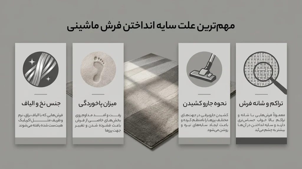 چرا فرش سایه می‌اندازد؟