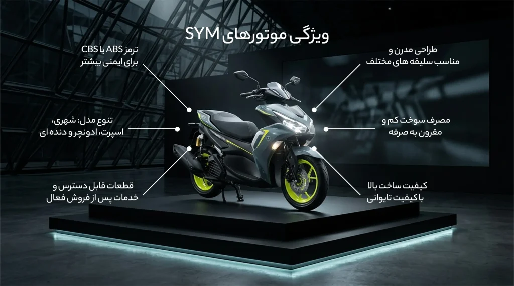 بهترین موتور sym