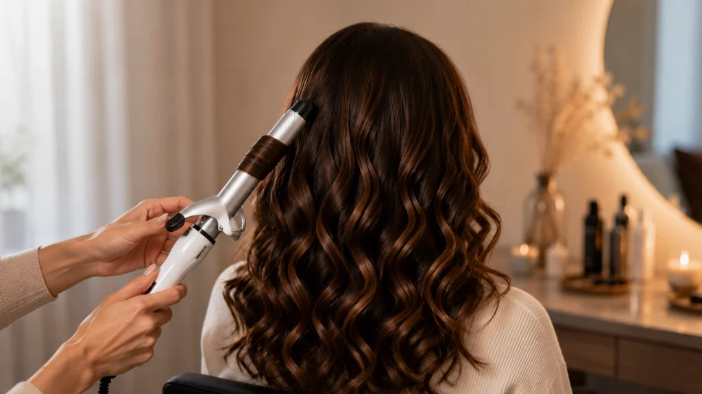 دستگاه فر مو استوانه‌ای یا لوله‌ای (Barrel Curling Iron)