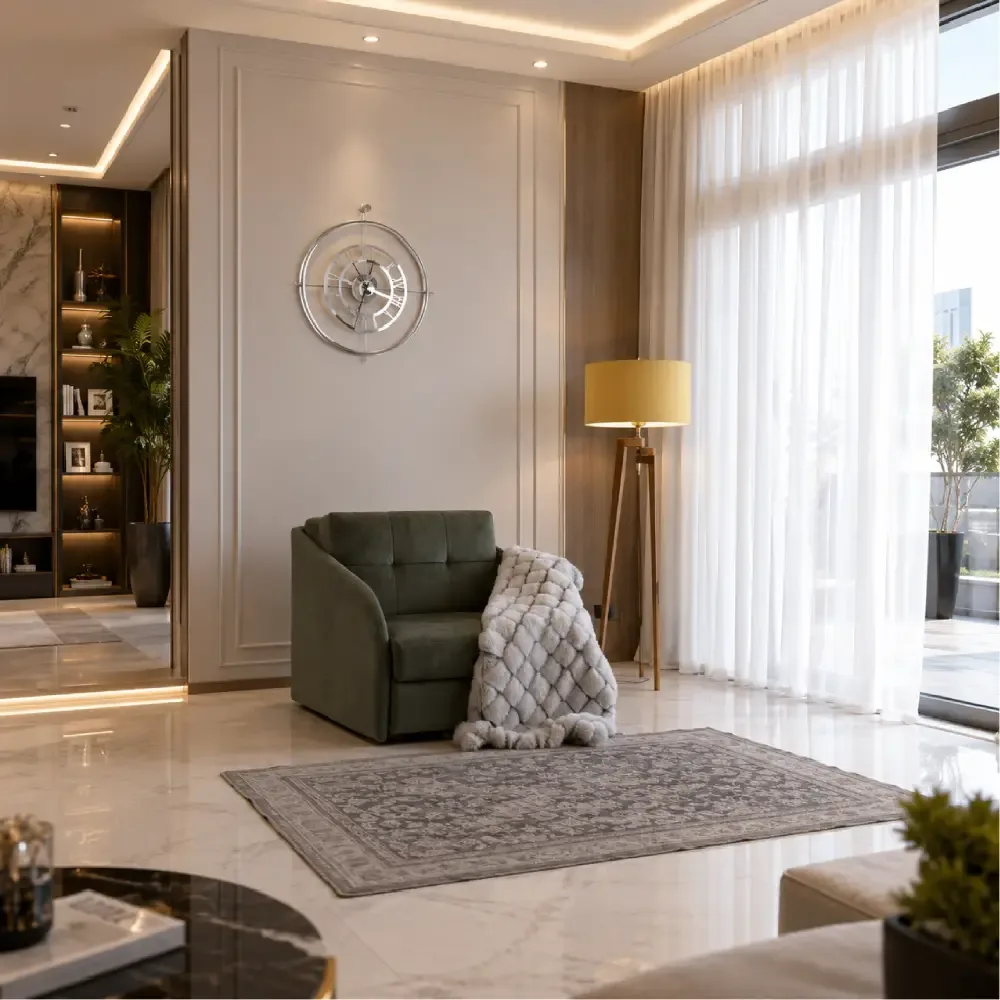 مبل تخت خوابشو مدل اکسان لگنی ( ۱ نفره ) پارچه تسلا اویاز