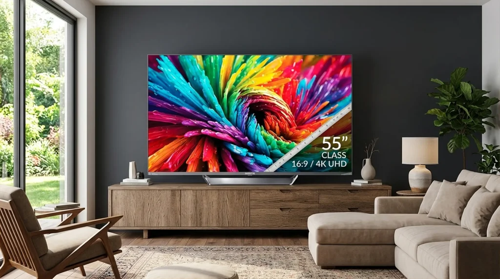 تلویزیون آیوا ZQ-GC3H55UHD QLED 4K Gray