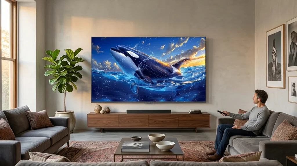 تلویزیون گیمینگ آیوا ZQ-GU7H85UHD QLED 4K Silver