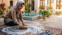 بهترین روش شستن فرش ماشینی در منزل