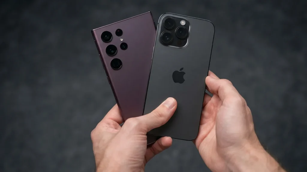 مقایسه گوشی موبایل s24 Ultra با iPhone 15 Pro Max