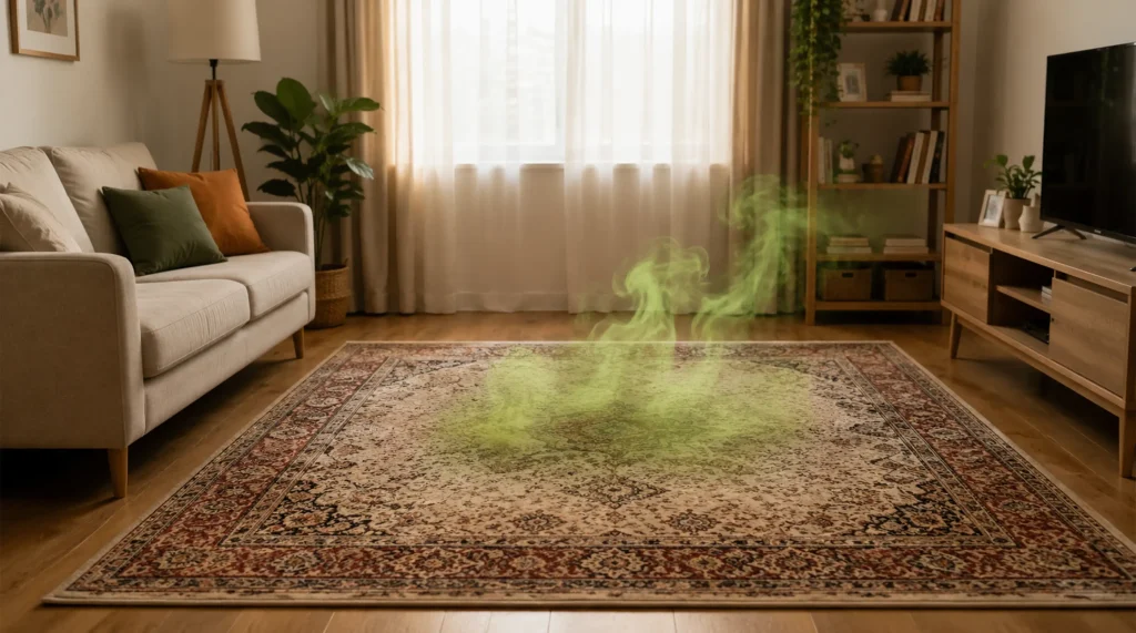 از بین بردن بوی بد فرش