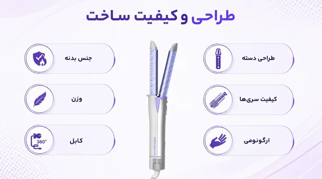 طراحی و کیفیت ساخت دستگاه کرلی شیگلم با جریان هوا