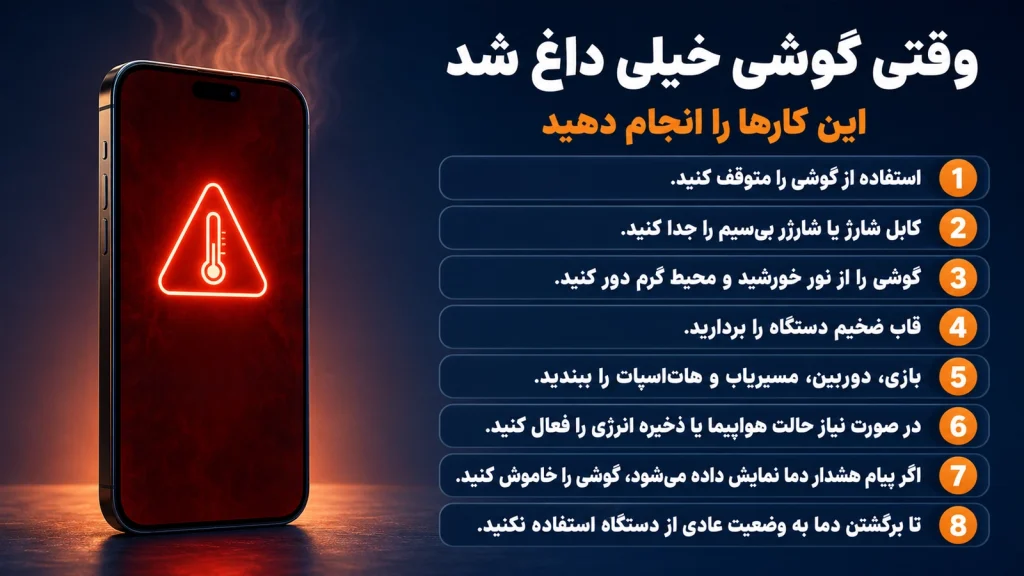 چگونه از داغ کردن گوشی در تابستان جلوگیری کنید؟
