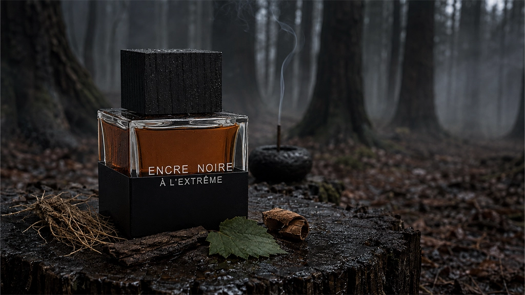 لالیک Encre Noire A L Extreme؛ خرید ادکلن تلخ مردانه برای زمستان