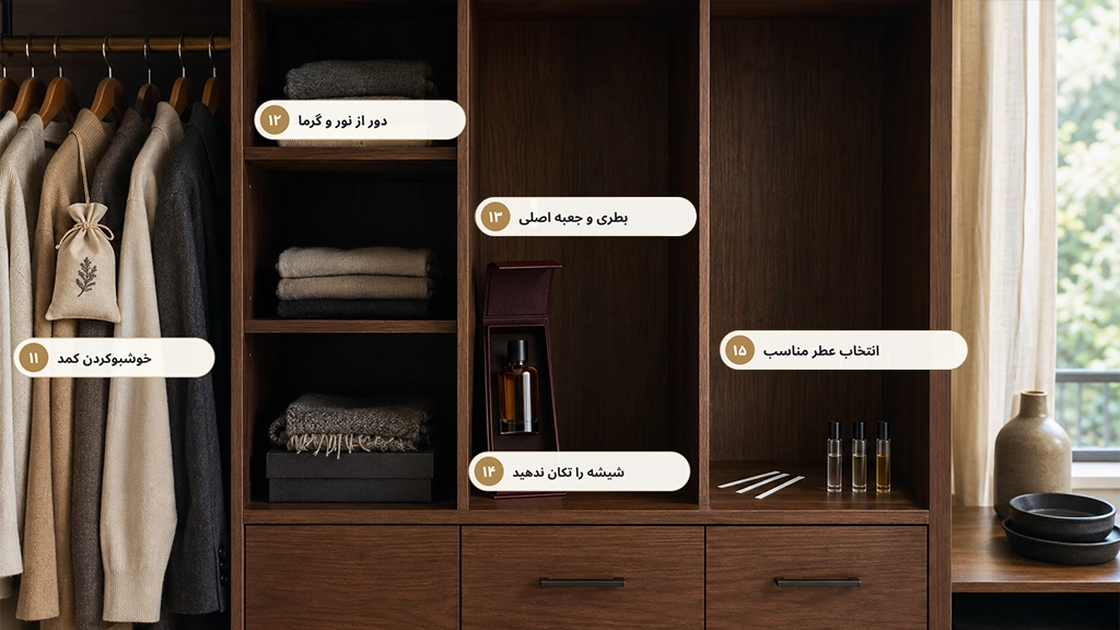 برای بیشتر کردن ماندگاری بوی عطر و ادکلن چه راه‌هایی وجود دارد؟