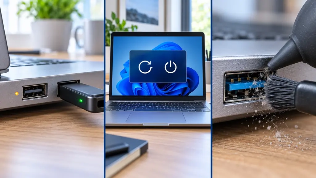 روش های رفع مشکل کار نکردن پورت USB لپ تاپ