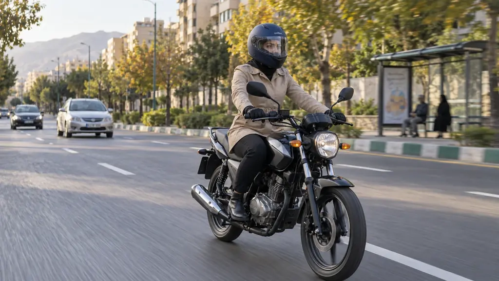 گواهینامه موتورسیکلت برای زنان