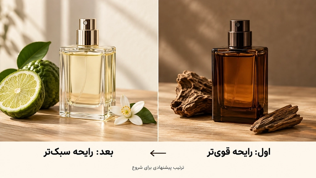 آموزش تکنیک لایه‌سازی عطر