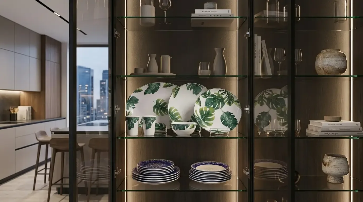سرویس 6 نفره چینی گلدن هورس bone china سبز گل برجسته 27 پارچه کد 80412-ِDG