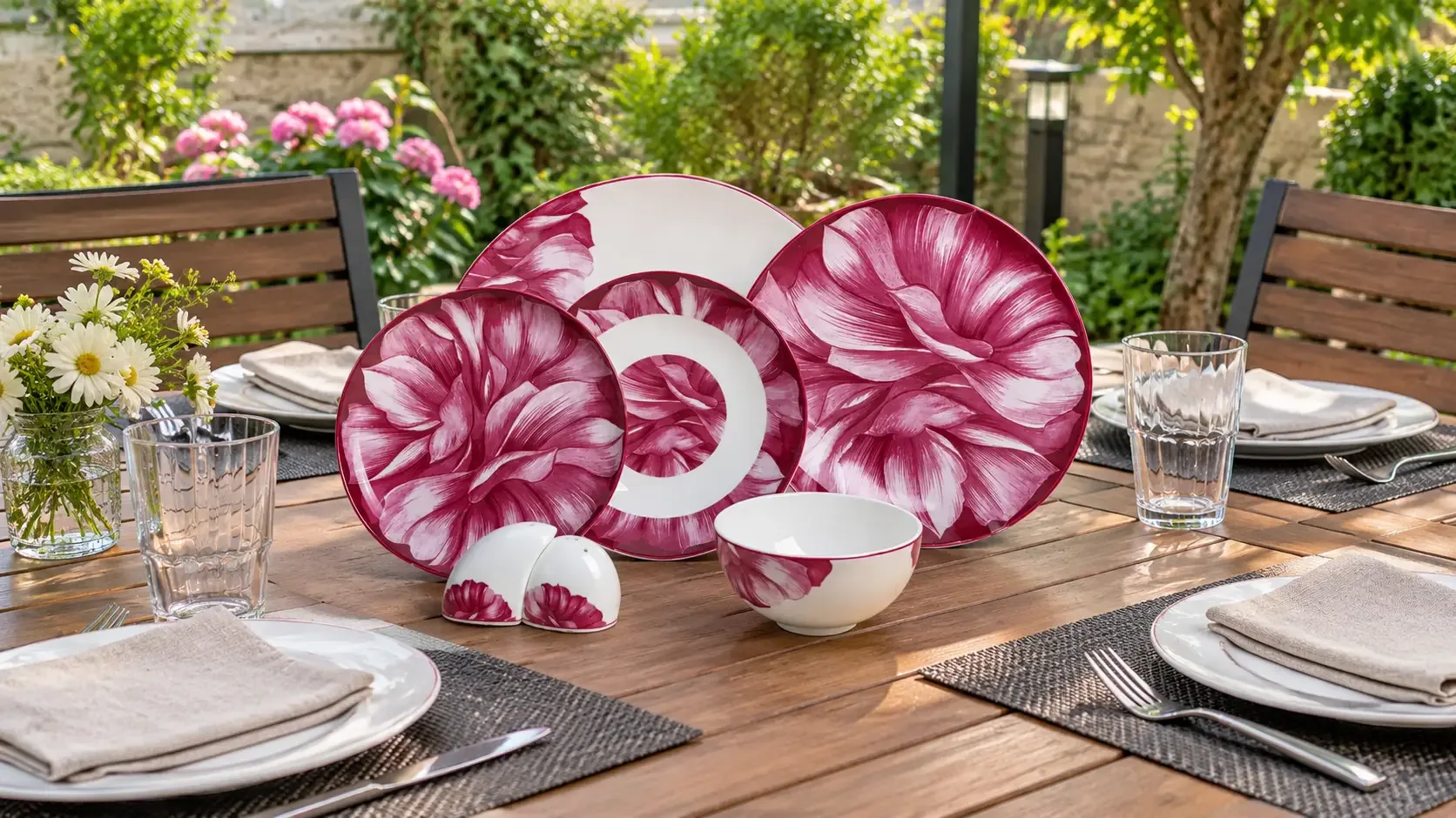سرویس 6 نفره چینی پرسل گل برجسته bone china گل بنفش 27 پارچه کد 90118-P
